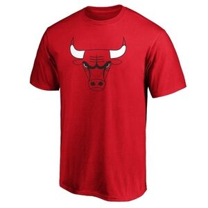 NWOT Chicago Bulls Logo Cotton T-Shirt - Red - Size Large